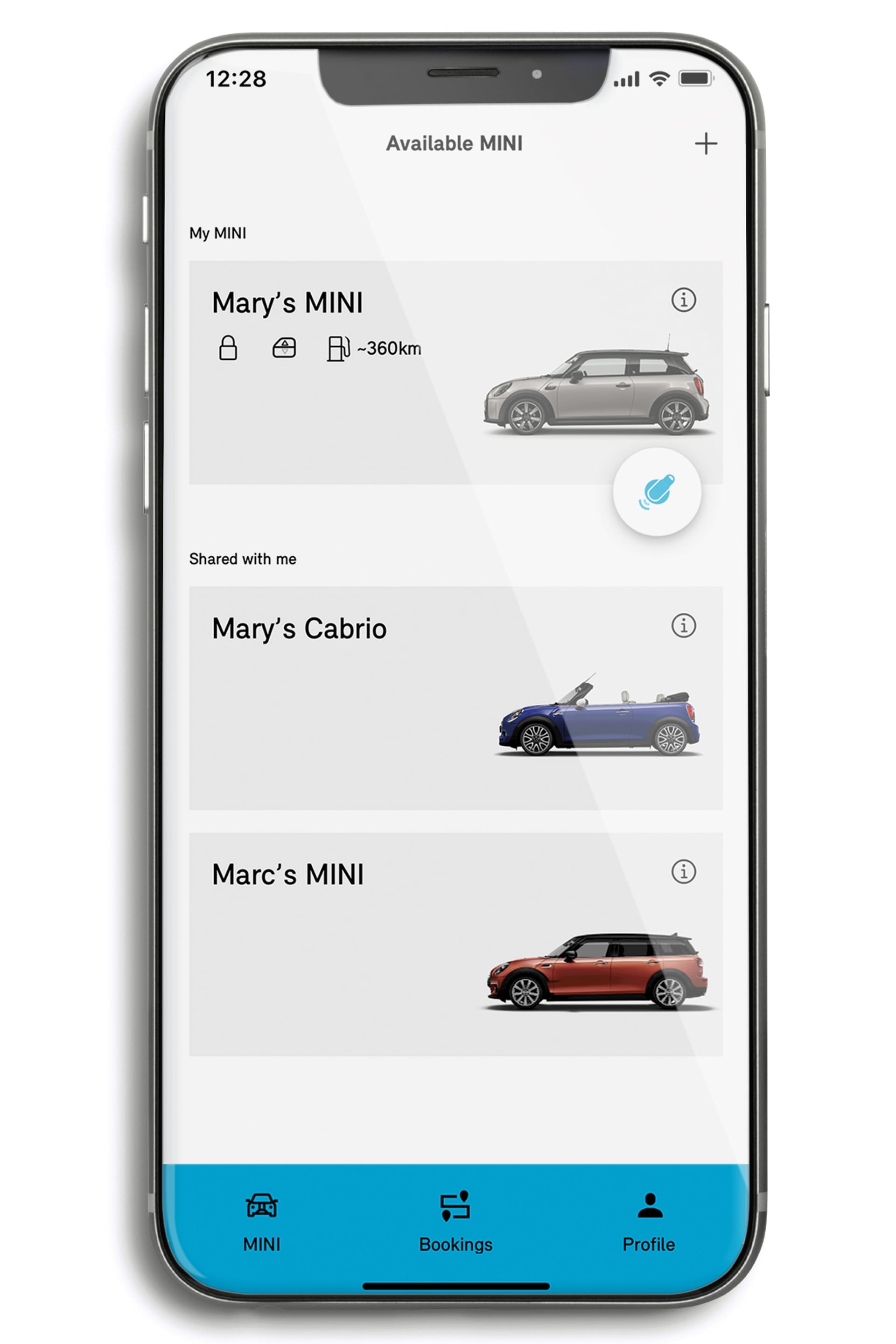 MINI Sharing – MINI Sharing App – Alle verfügbaren MINI auf Ihrem Smartphone-Screen. MINI Sharing – MINI Sharing App – Alle verfügbaren MINI auf Ihrem Smartphone-Screen.
